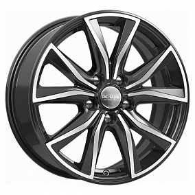 Диск КиК реплика KC867 (X-Trail) 17x7,0 5x114,3 ET45 66,1 алмаз черный